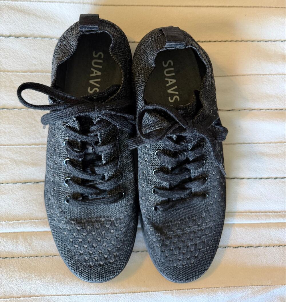 Suavs The Zilker Dark Charcoal Knit Athletic Sneakers- W 8.5 / M 6.5